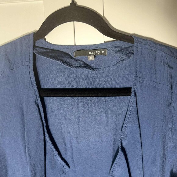 Matty M Women Cardigan Casual Blue MEDIUM - Picture 2 of 7